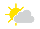 Pleasant with sunshine and patchy clouds